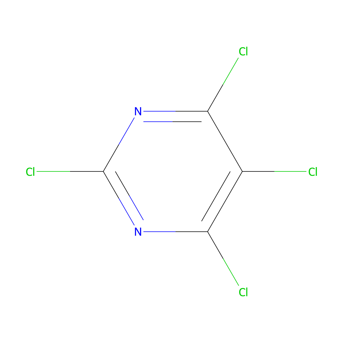 2,4,5,6-Tetrachloropyrimidine molecular structure, CAS 1780-40-1