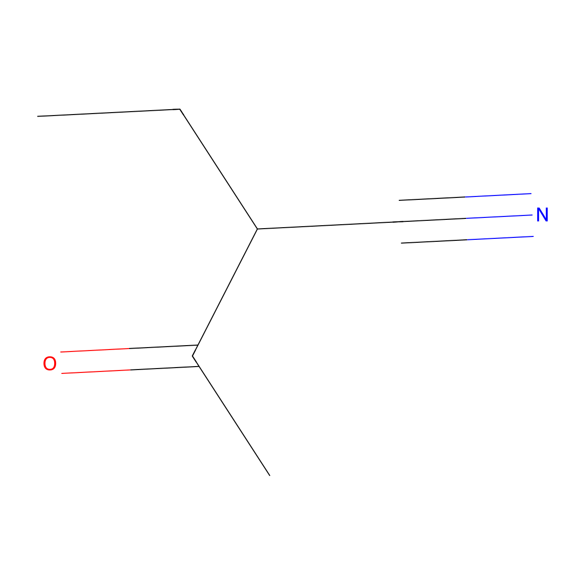2-Ethyl-3-oxobutanenitrile molecular structure, CAS 1780-46-7