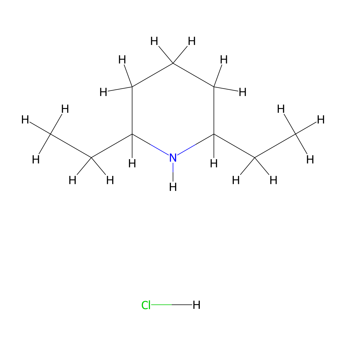 2,6-Diethylpiperidine hydrochloride molecular structure, CAS 1780005-60-8