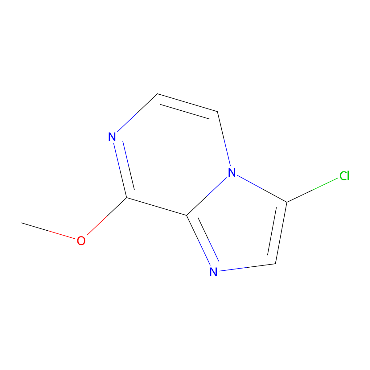 3-Chloro-8-methoxyimidazo[1,2-a]pyrazine molecular structure, CAS 1780010-11-8