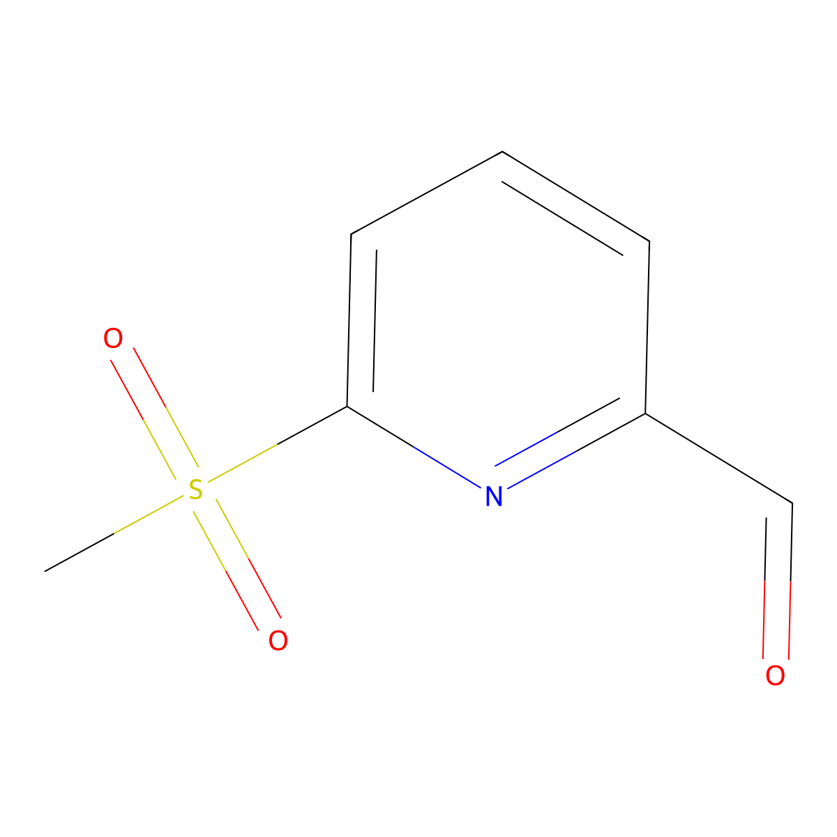 6-(Methylsulfonyl)picolinaldehyde molecular structure, CAS 1780013-94-6