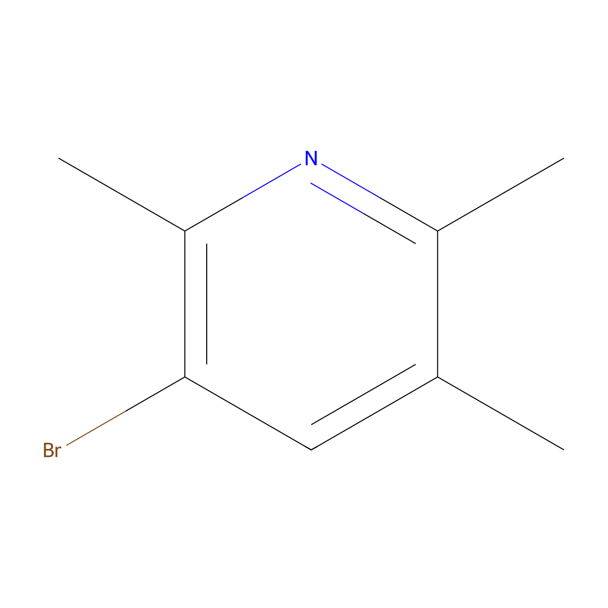 3-Bromo-2,5,6-trimethyl-pyridine molecular structure, CAS 1780024-77-2