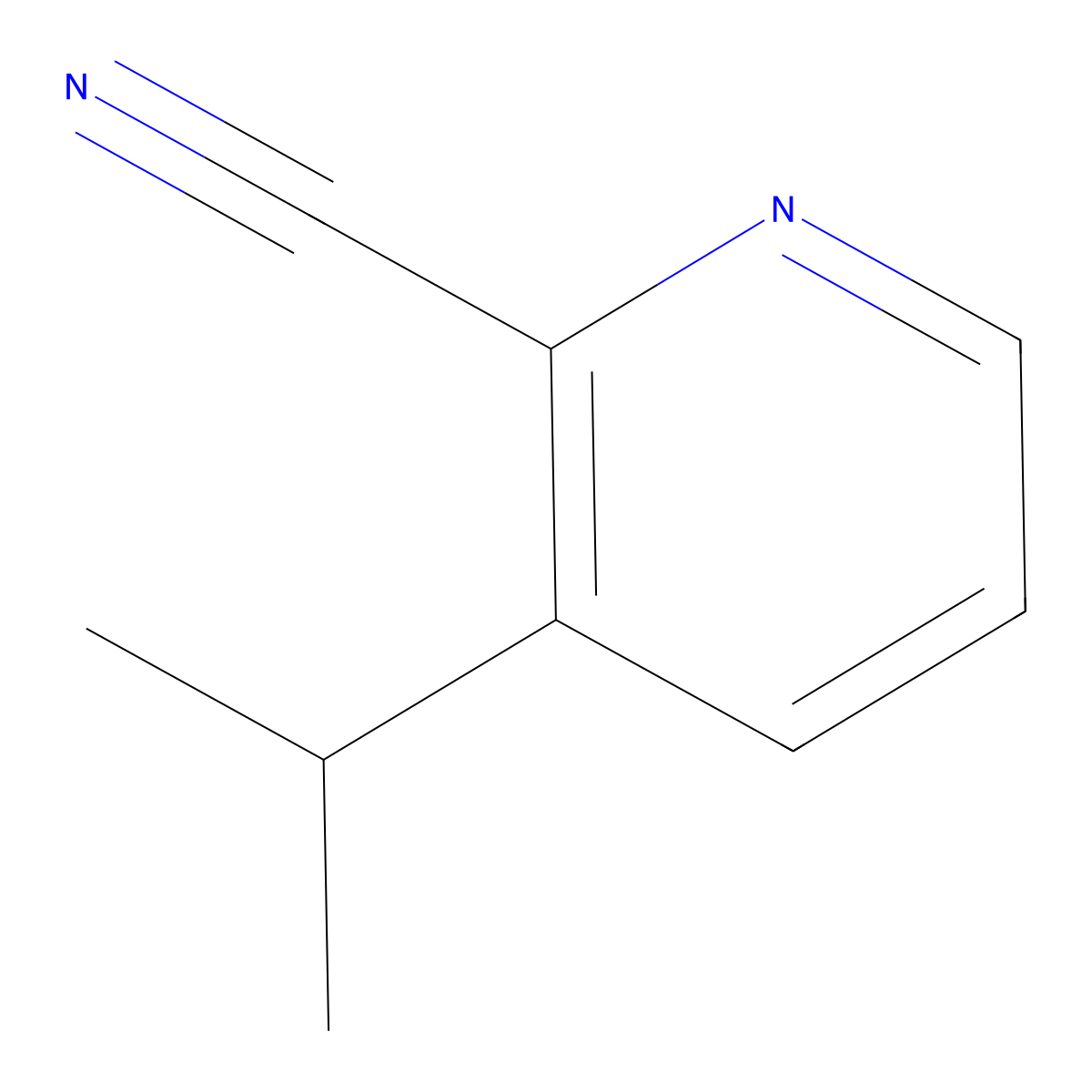 3-Isopropylpicolinonitrile molecular structure, CAS 1780025-01-5