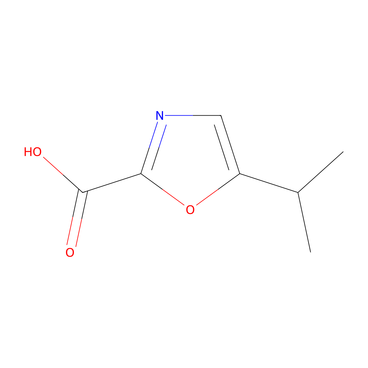 5-(Propan-2-yl)-1,3-oxazole-2-carboxylic acid molecular structure, CAS 1780025-88-8
