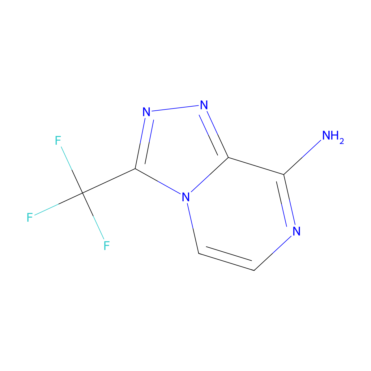 3-(Trifluoromethyl)-[1,2,4]triazolo[4,3-a]pyrazin-8-amine molecular structure, CAS 1780043-80-2