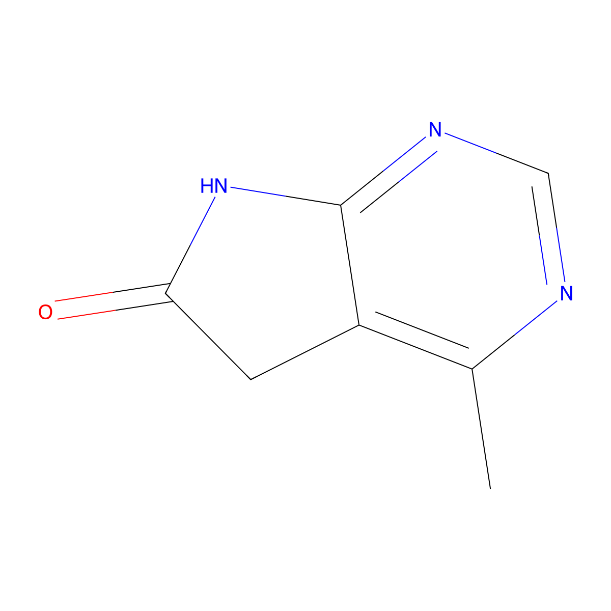 4-Methyl-5H,6H,7H-pyrrolo[2,3-d]pyrimidin-6-one molecular structure, CAS 1780051-28-6