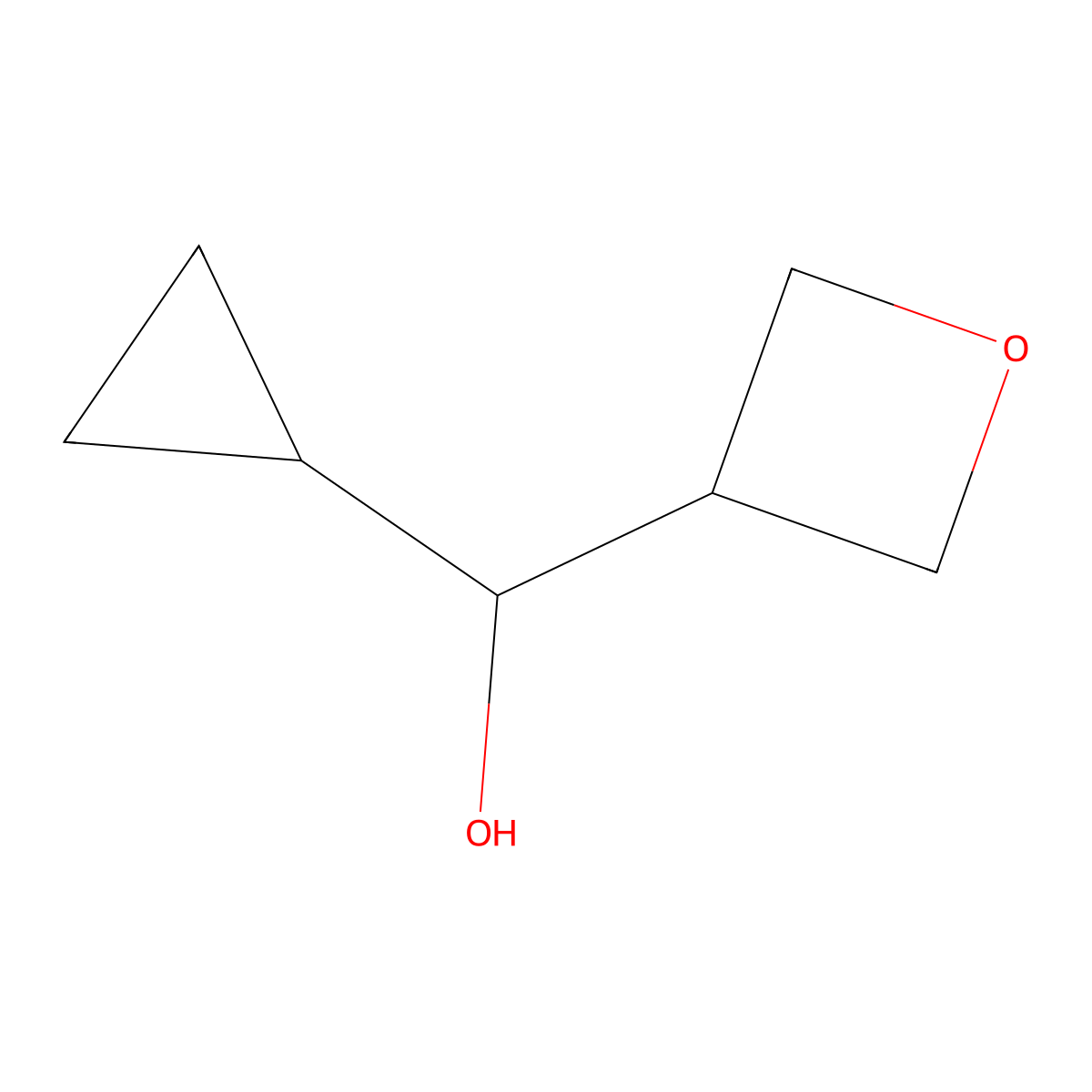 Cyclopropyl(oxetan-3-yl)methanol molecular structure, CAS 1780054-85-4