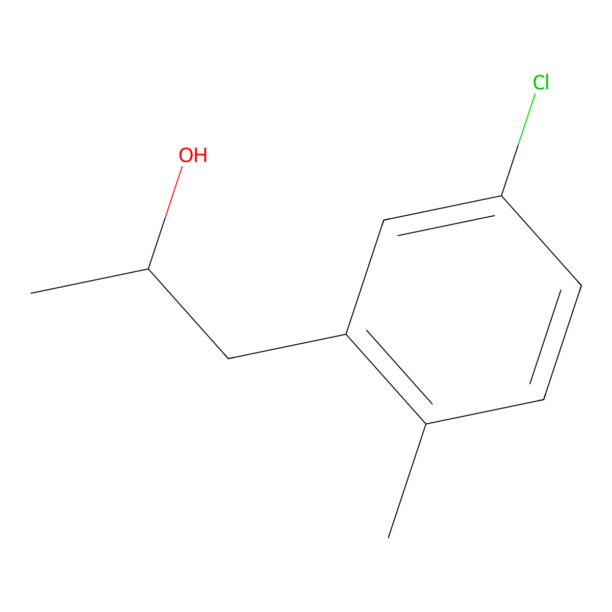 1-(5-Chloro-2-methylphenyl)propan-2-ol molecular structure, CAS 1780055-56-2