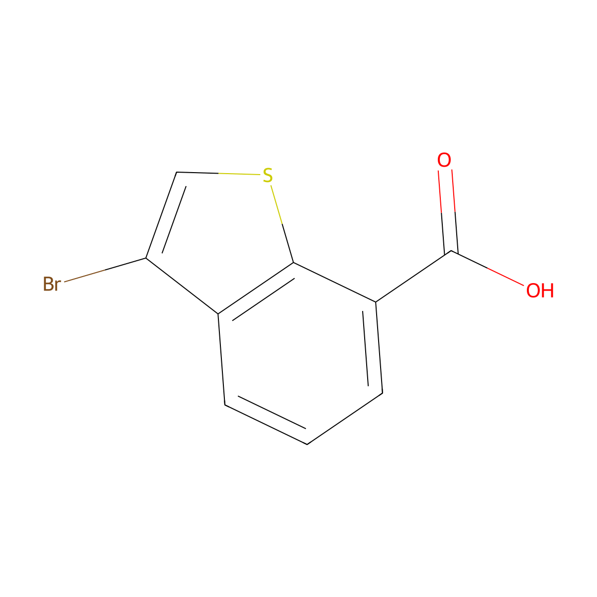3-Bromobenzo[b]thiophene-7-carboxylic acid molecular structure, CAS 1780058-01-6