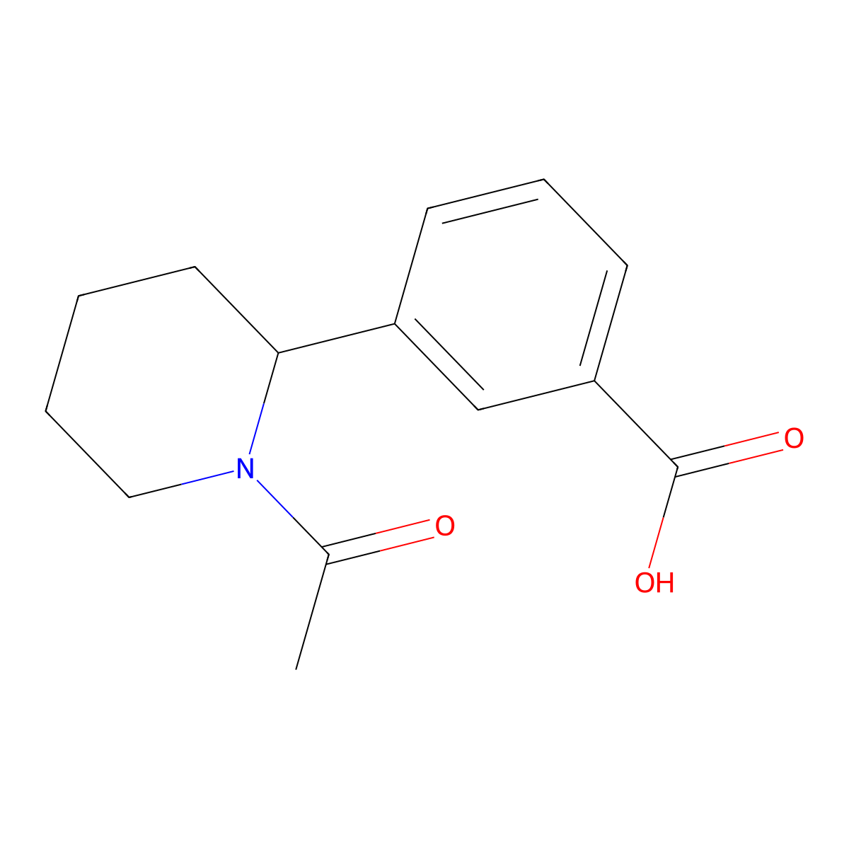 3-(1-Acetylpiperidin-2-yl)benzoic acid molecular structure, CAS 1780096-84-5