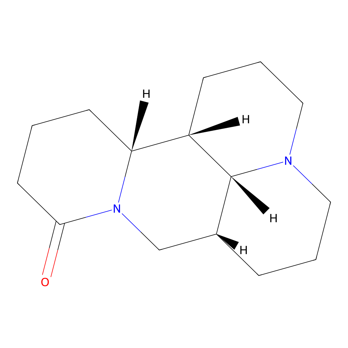 Isomatrine molecular structure, CAS 17801-36-4
