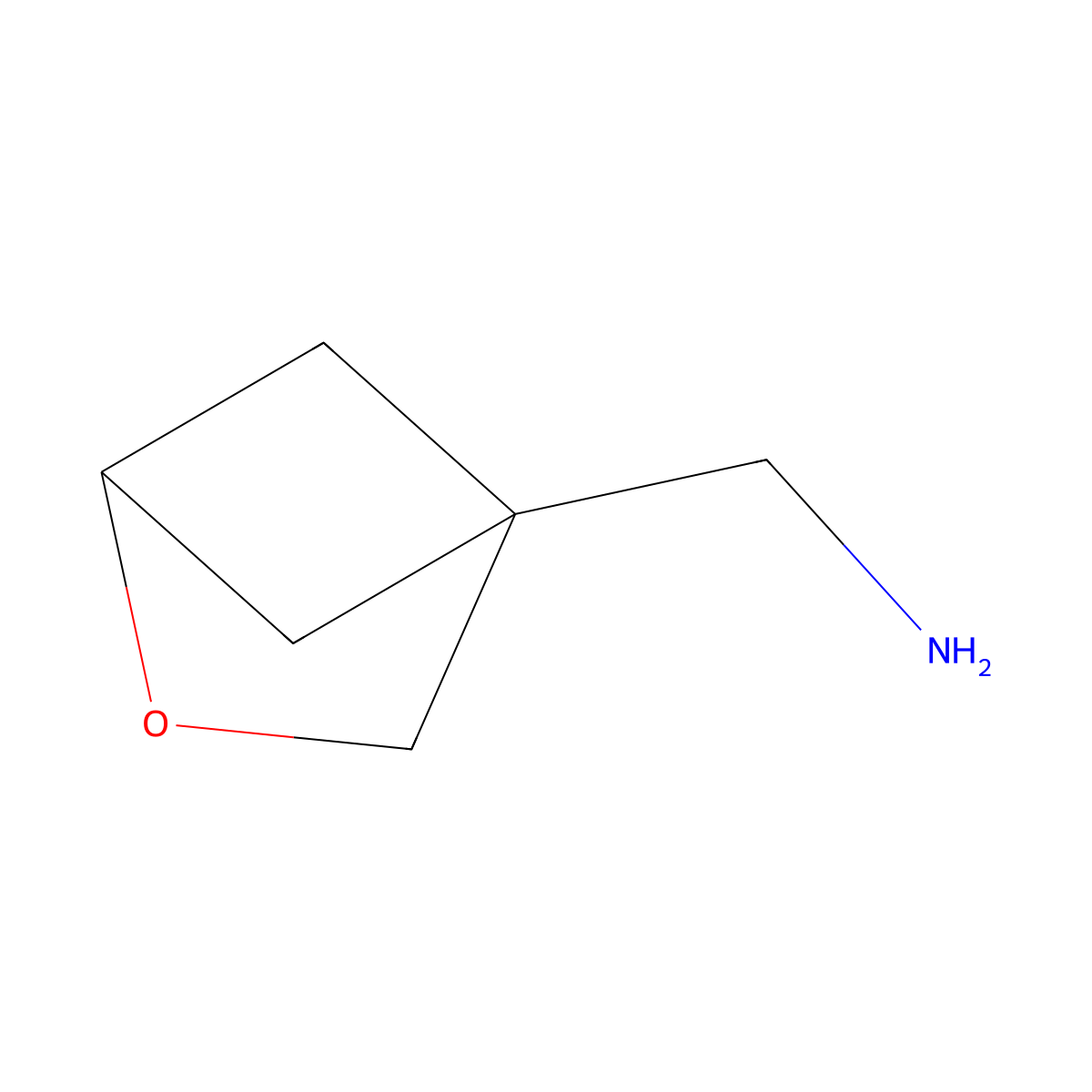 2-Oxabicyclo[2.1.1]hexan-4-ylmethanamine molecular structure, CAS 1780105-34-1