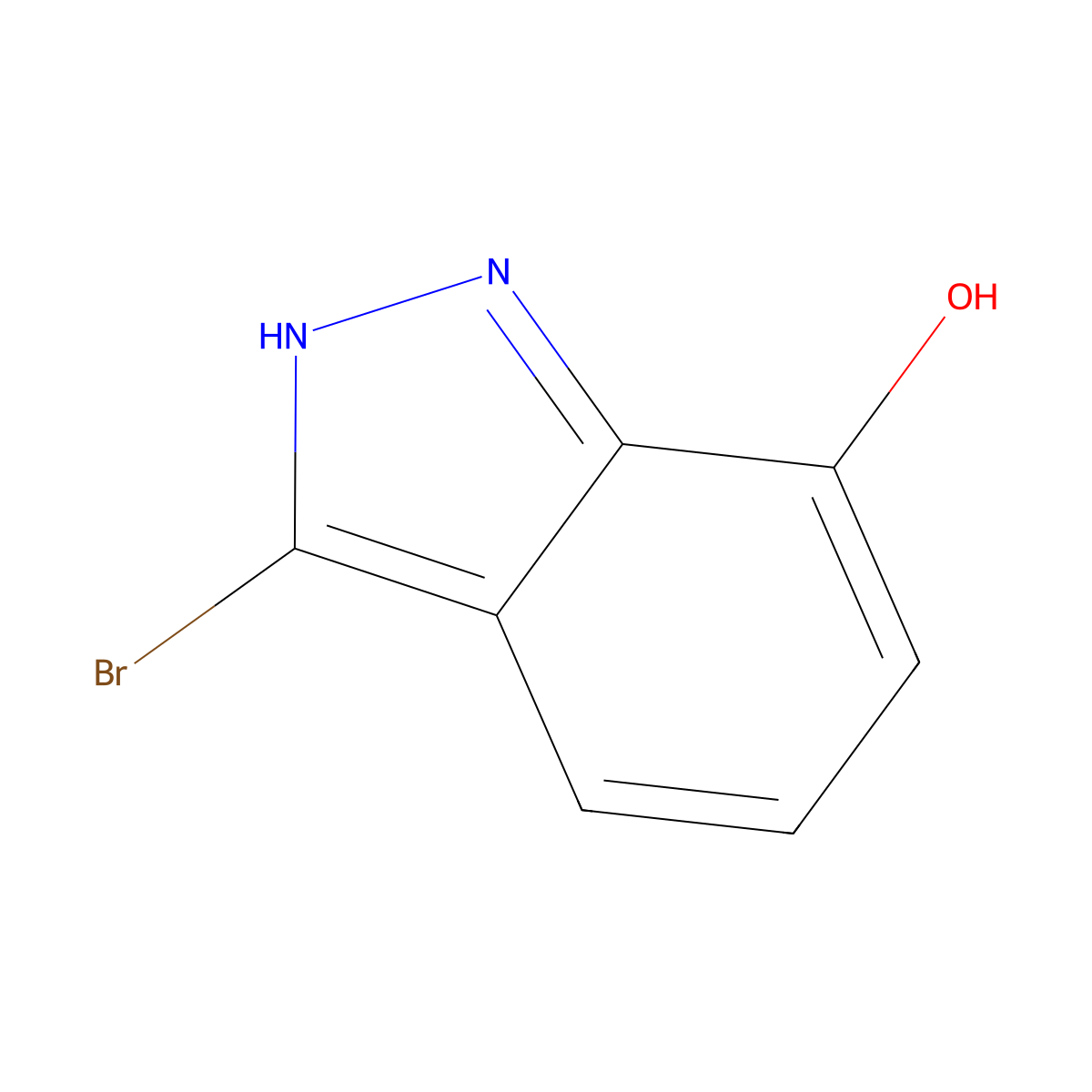 3-Bromo-1H-indazol-7-ol molecular structure, CAS 1780112-08-4