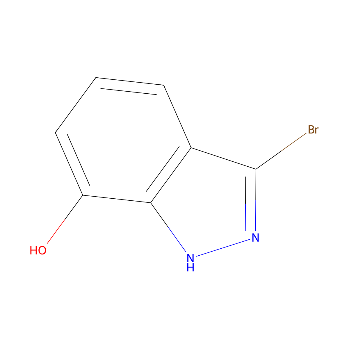 3-Bromo-1H-indazol-7-ol molecular structure, CAS 1780112-08-4