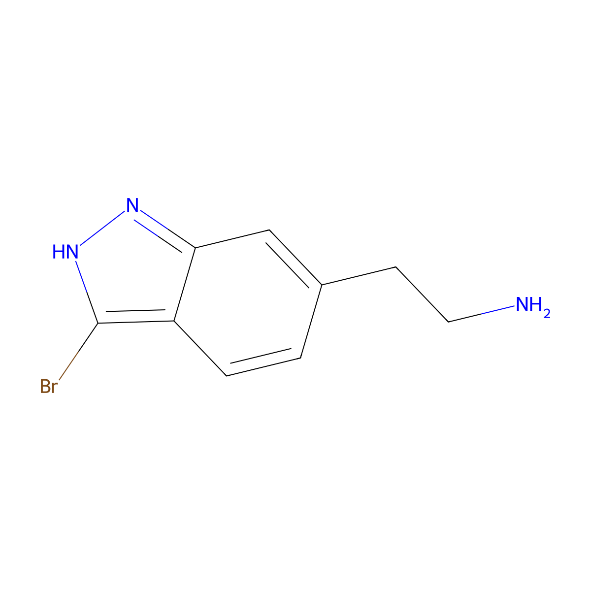 2-(3-Bromo-1H-indazol-6-yl)ethan-1-amine molecular structure, CAS 1780126-55-7
