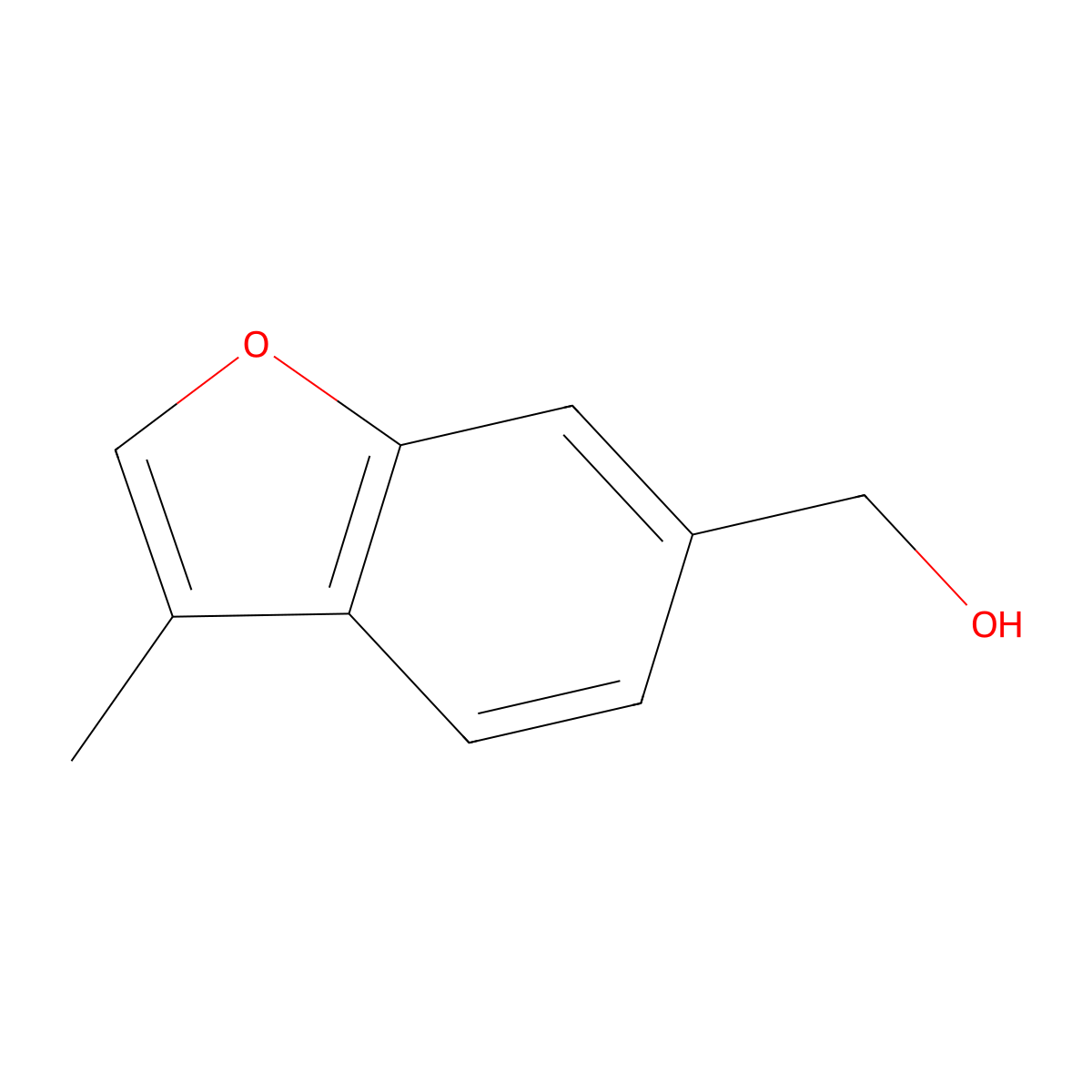 (3-Methyl-1-benzofuran-6-yl)methanol molecular structure, CAS 1780139-55-0
