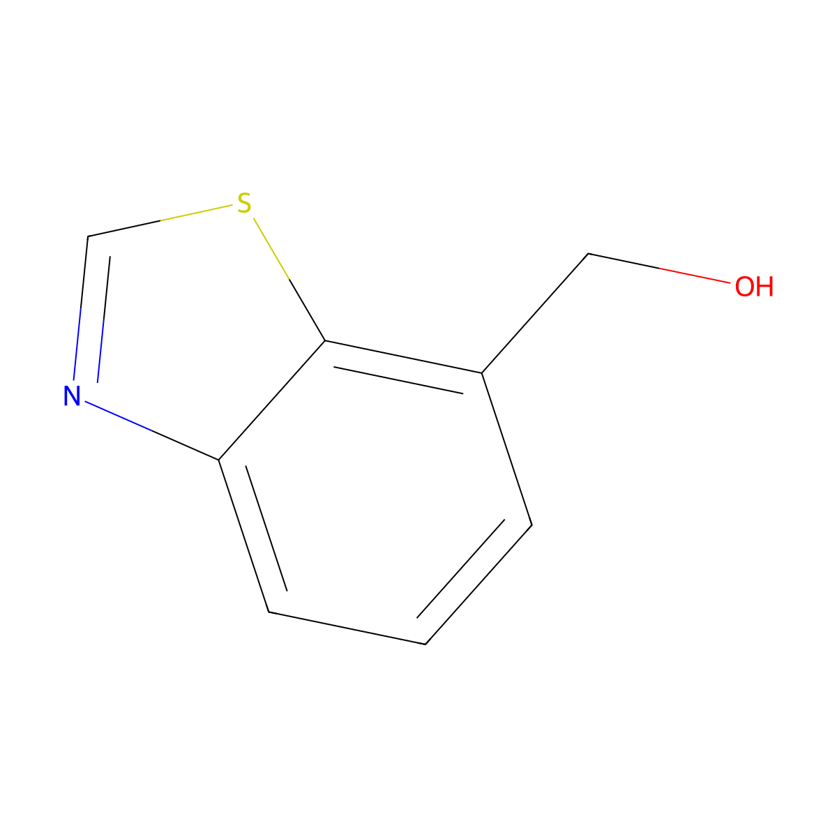 Benzo[d]thiazol-7-ylmethanol molecular structure, CAS 1780141-37-8