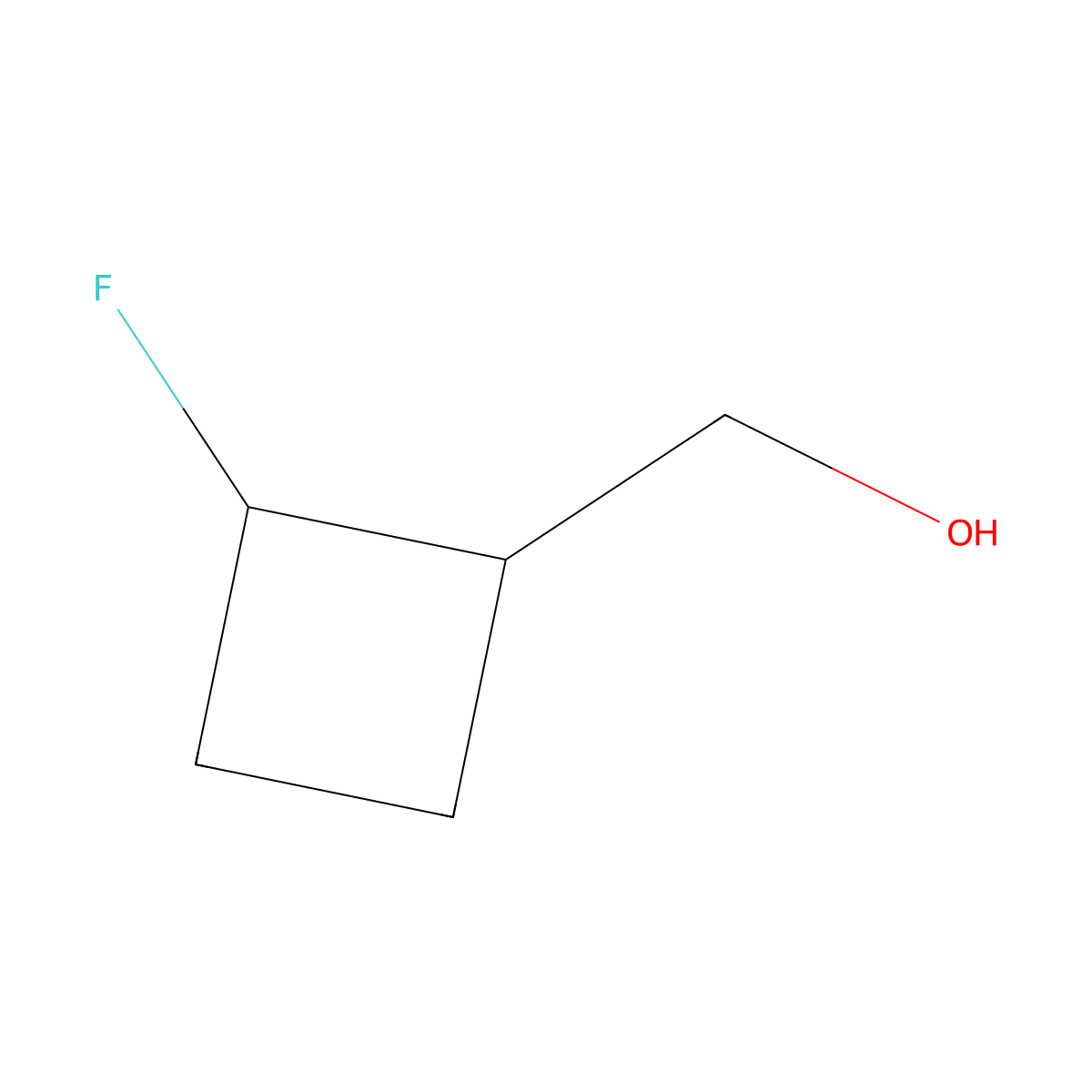 (2-Fluorocyclobutyl)methanol molecular structure, CAS 1780148-20-0