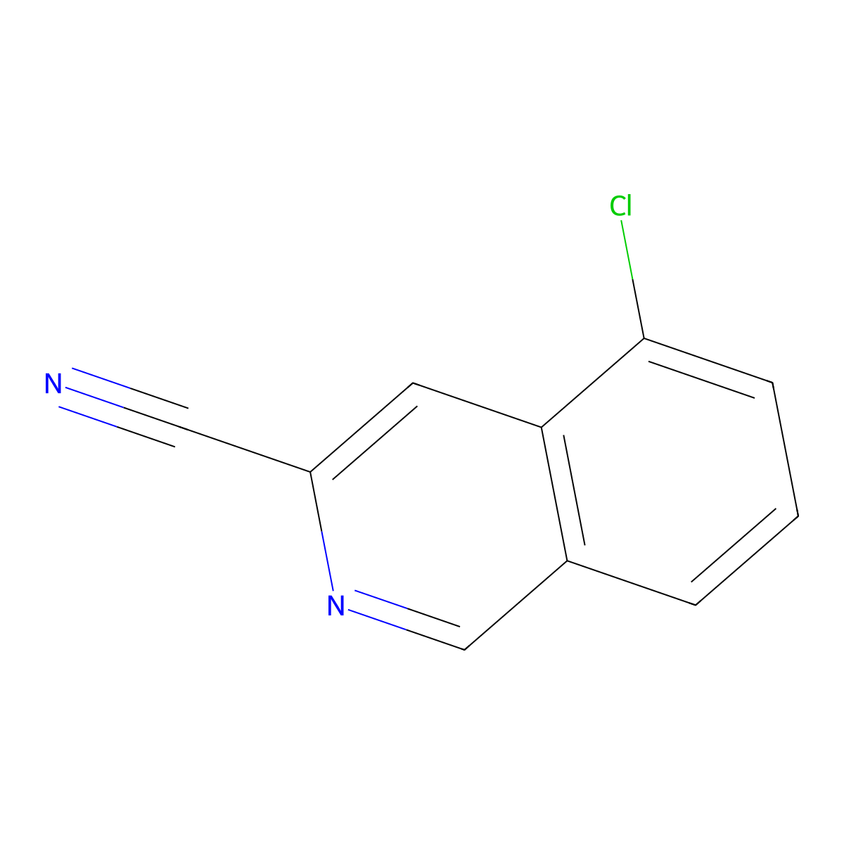 5-Chloroisoquinoline-3-carbonitrile molecular structure, CAS 1780160-05-5