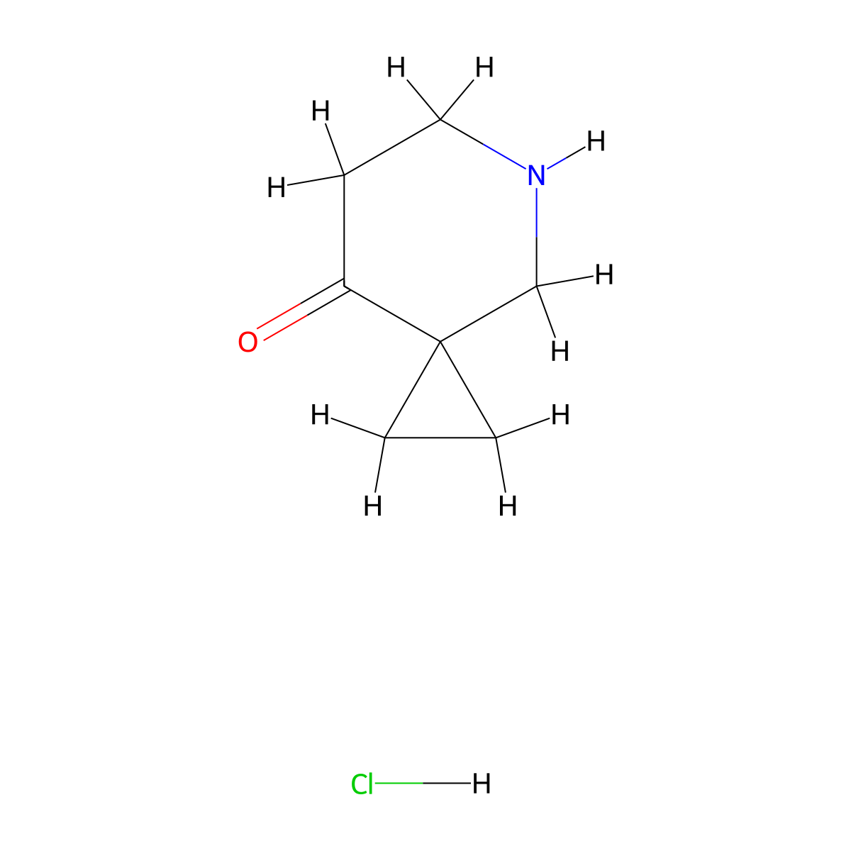 5-Azaspiro[2.5]octan-8-one hydrochloride molecular structure, CAS 1780166-60-0