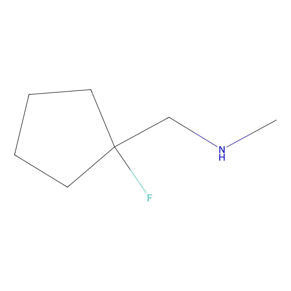 [(1-Fluorocyclopentyl)methyl](methyl)amine molecular structure, CAS 1780167-86-3