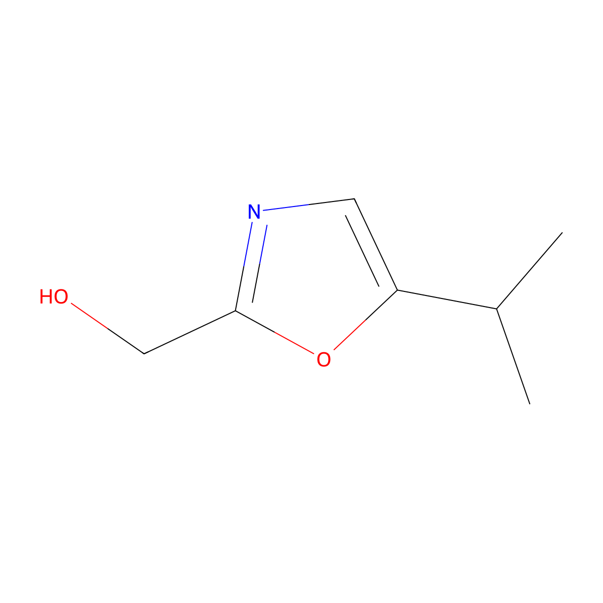 [5-(Propan-2-yl)-1,3-oxazol-2-yl]methanol molecular structure, CAS 1780170-44-6