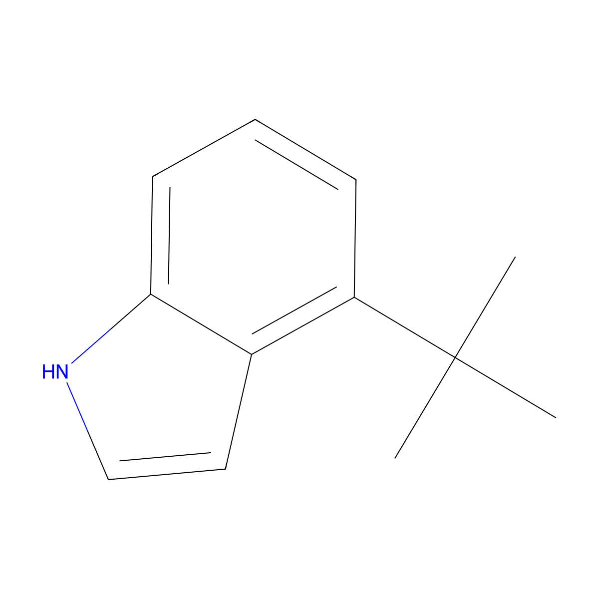 4-(tert-Butyl)-1H-indole molecular structure, CAS 1780172-82-8