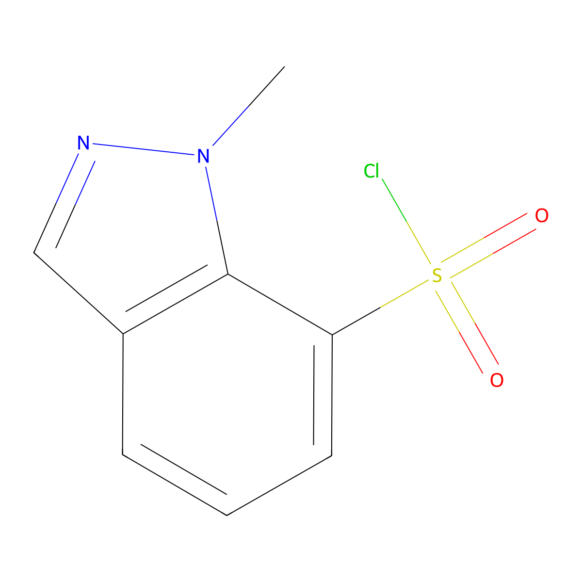 1-methyl-1H-indazole-7-sulfonyl chloride molecular structure, CAS 1780175-46-3