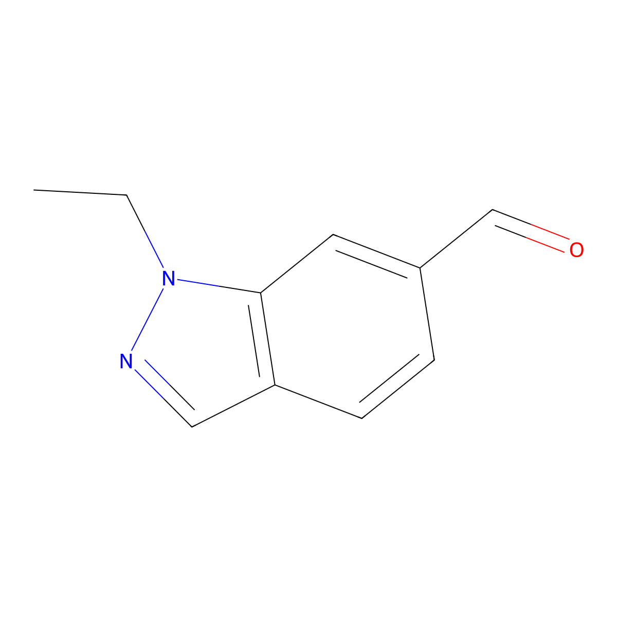 1-Ethyl-1H-indazole-6-carbaldehyde molecular structure, CAS 1780189-93-6