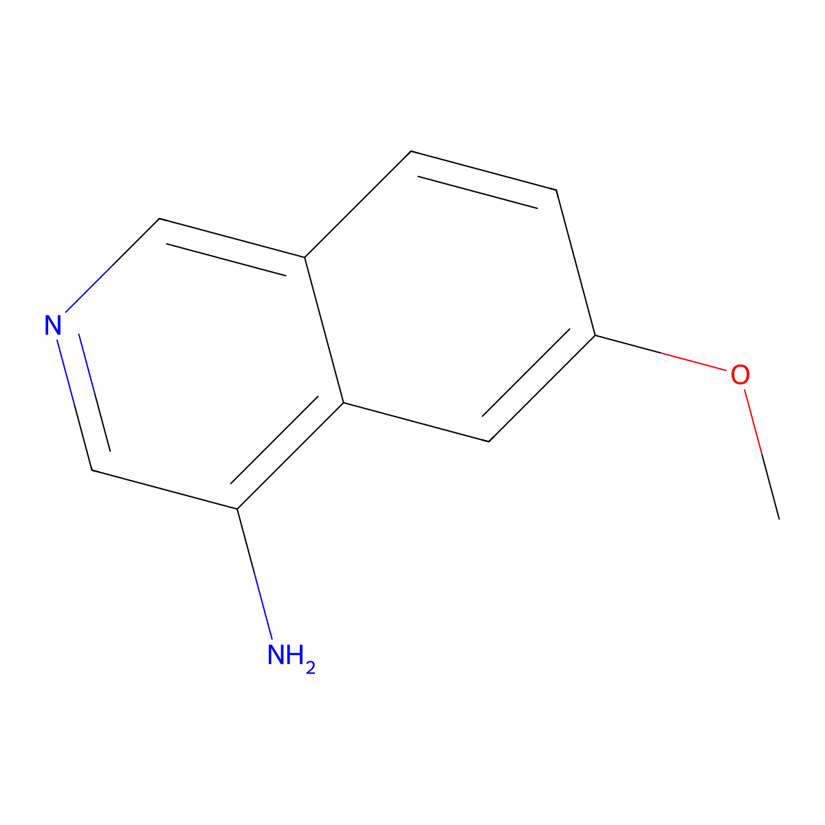 6-Methoxyisoquinolin-4-amine molecular structure, CAS 1780189-97-0