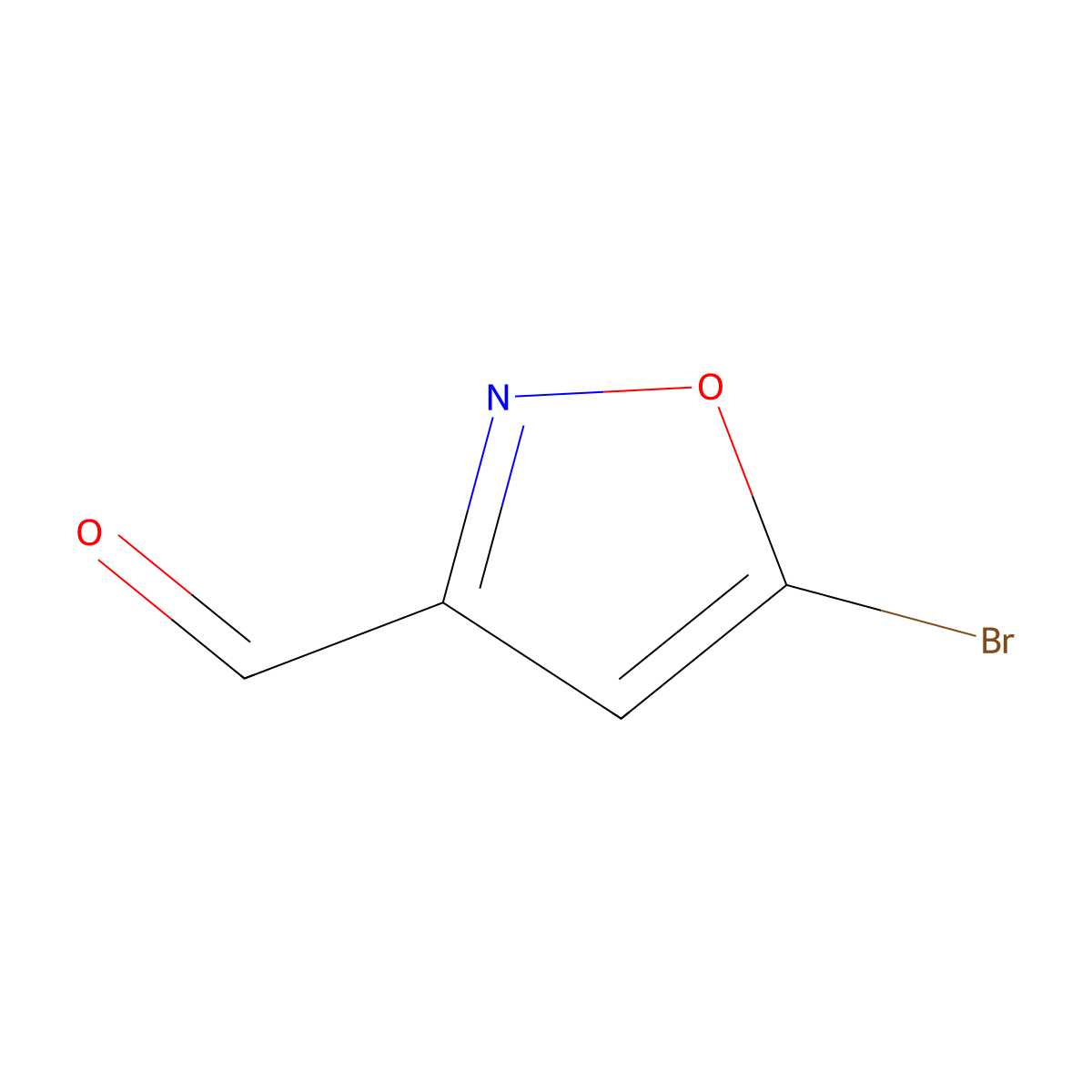 5-Bromoisoxazole-3-carbaldehyde molecular structure, CAS 1780191-68-5