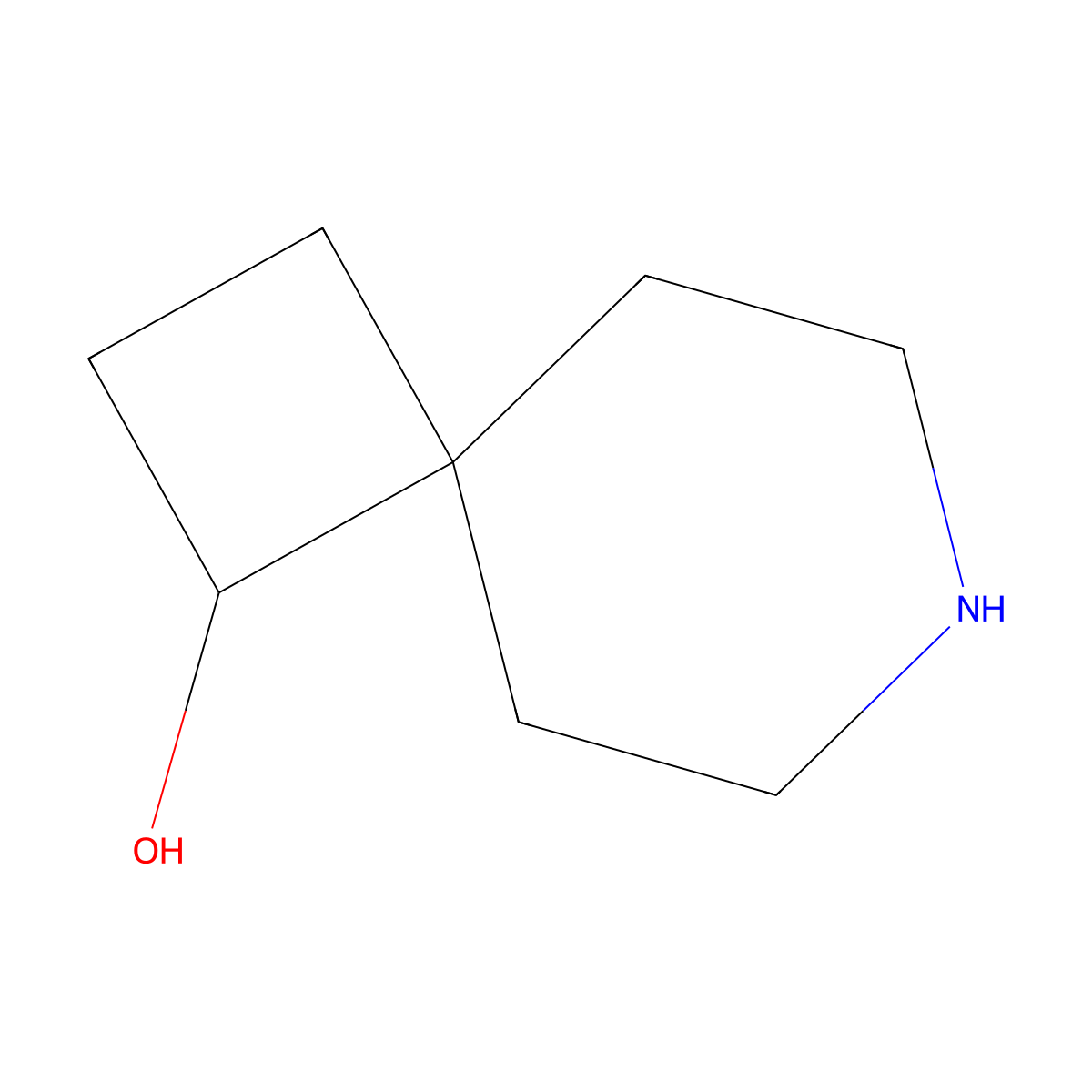 7-Azaspiro[3.5]nonan-1-ol molecular structure, CAS 1780192-55-3