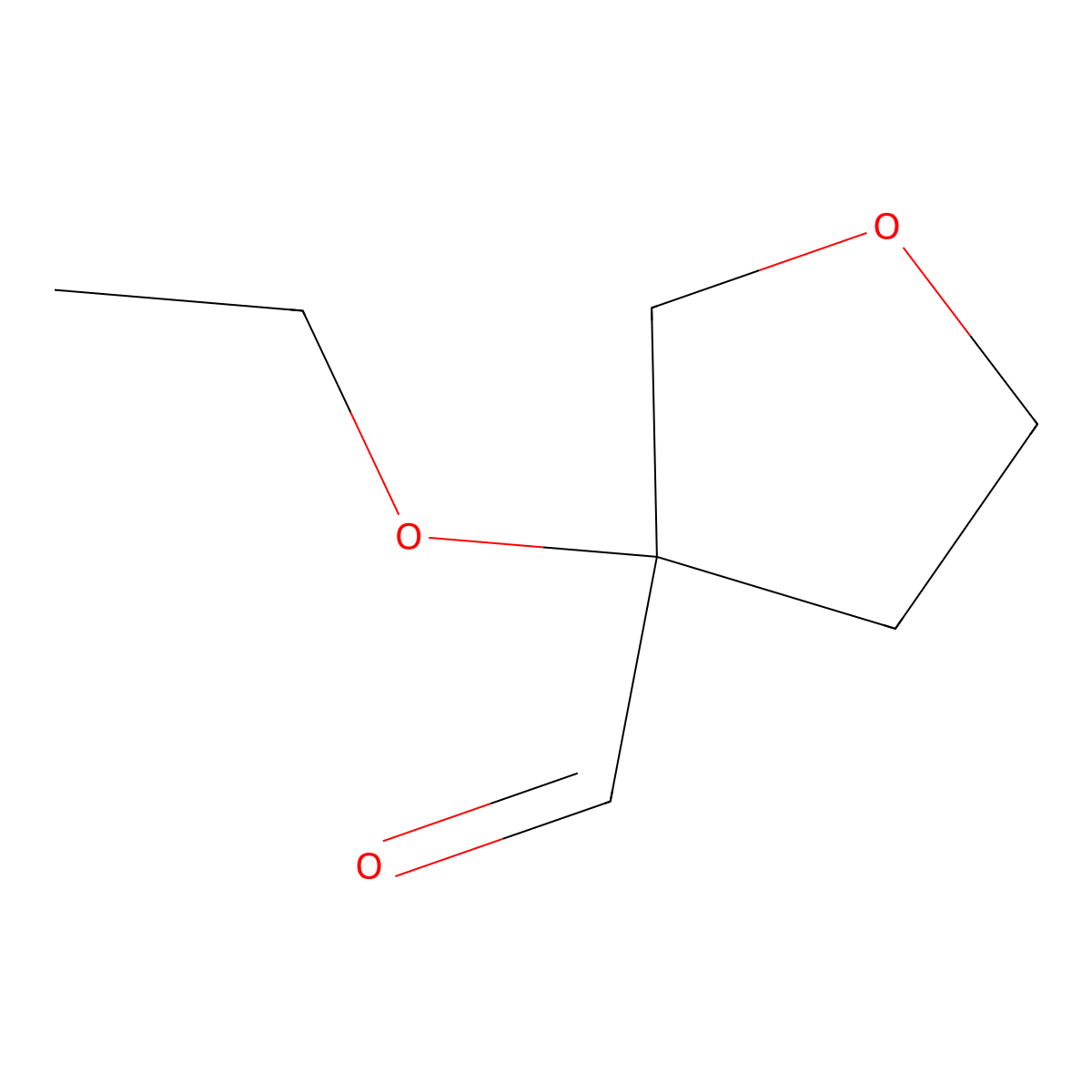 3-Ethoxyoxolane-3-carbaldehyde molecular structure, CAS 1780194-59-3