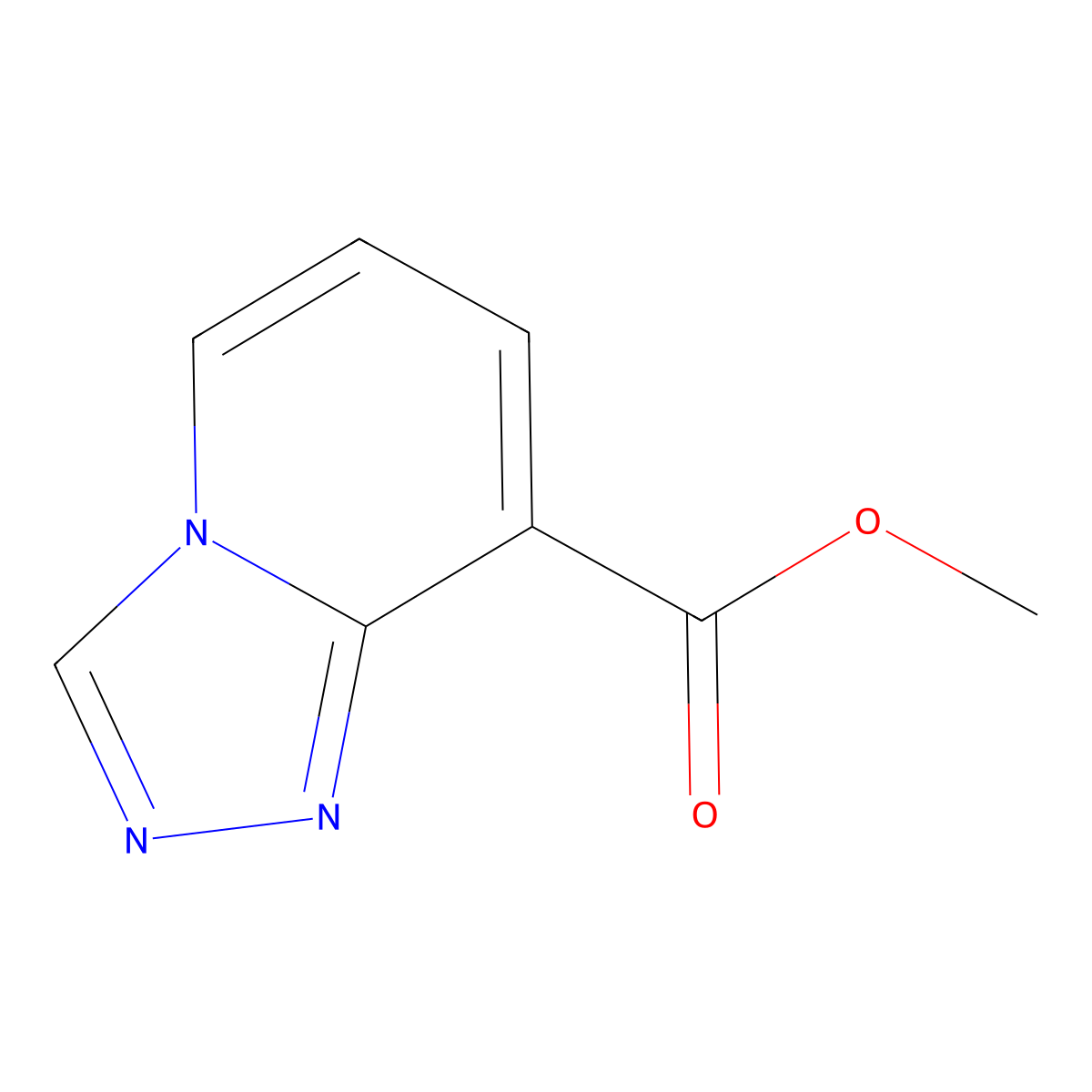 Methyl [1,2,4]triazolo[4,3-a]pyridine-8-carboxylate molecular structure, CAS 1780215-84-0