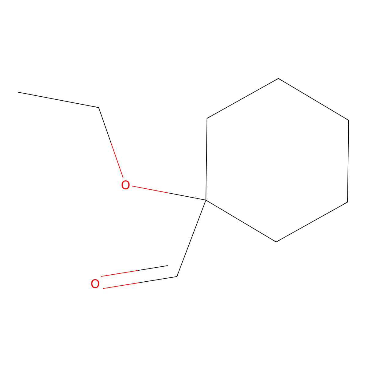 1-Ethoxycyclohexane-1-carbaldehyde molecular structure, CAS 1780232-67-8