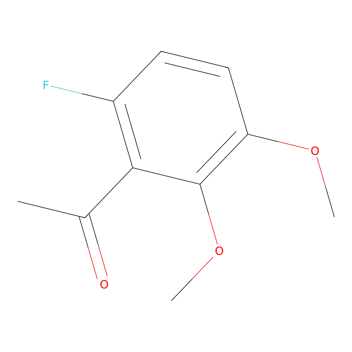 1-(6-Fluoro-2,3-dimethoxyphenyl)ethanone molecular structure, CAS 1780249-93-5