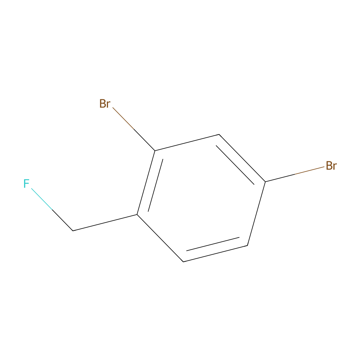 2,4-Dibromo-1-(fluoromethyl)benzene molecular structure, CAS 1780254-42-3
