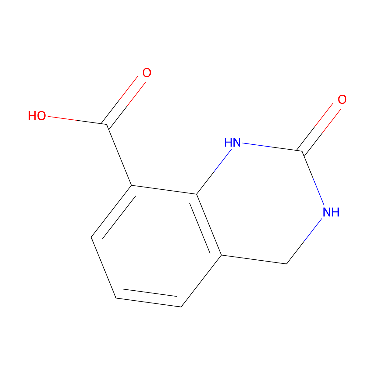 2-Oxo-1,2,3,4-tetrahydroquinazoline-8-carboxylic acid molecular structure, CAS 1780257-36-4