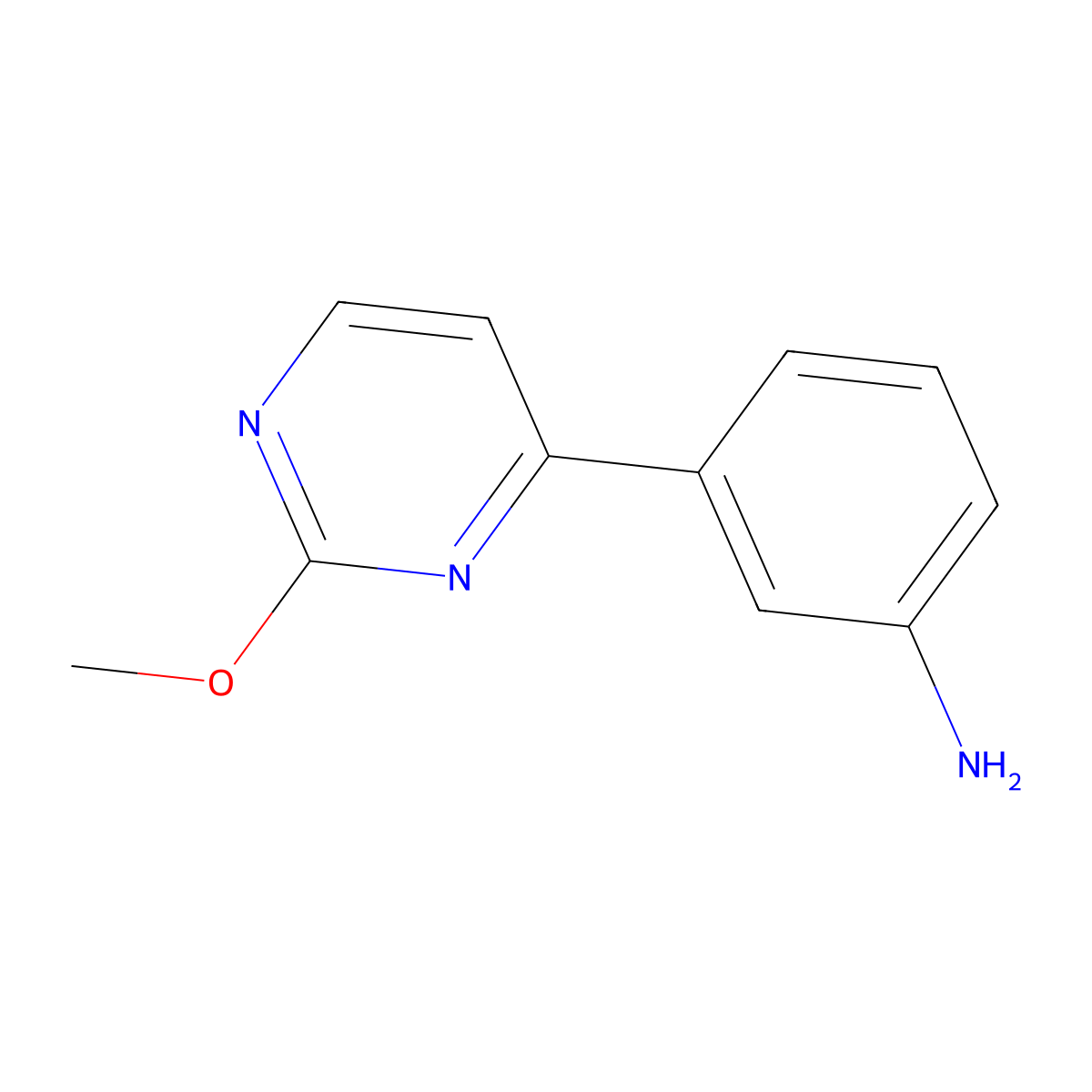 3-(2-Methoxypyrimidin-4-yl)aniline molecular structure, CAS 1780258-07-2