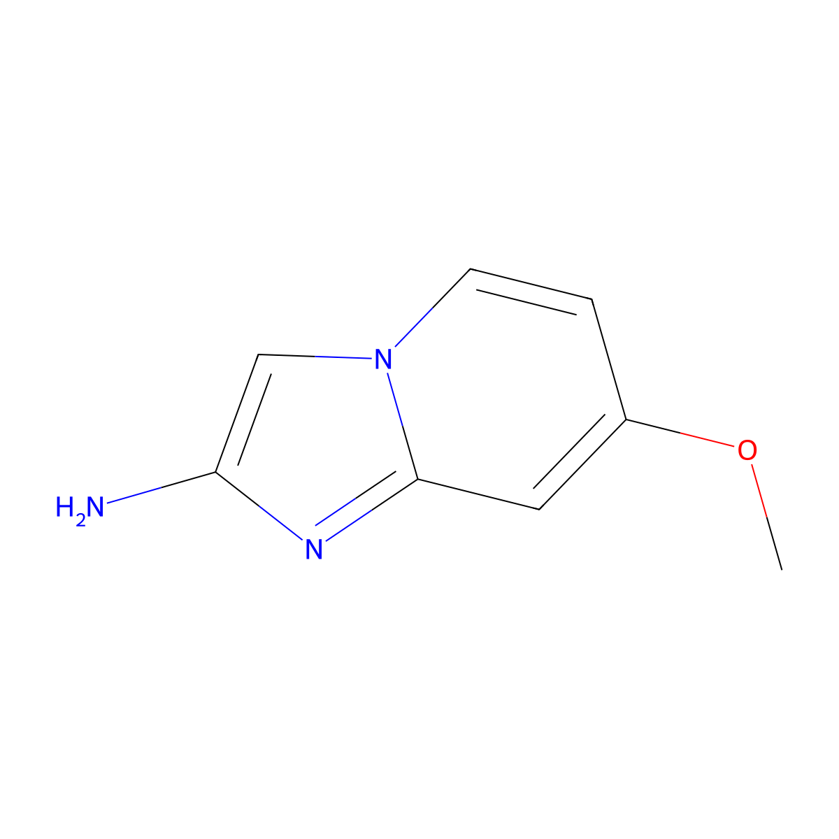 7-Methoxyimidazo[1,2-a]pyridin-2-amine molecular structure, CAS 1780260-09-4