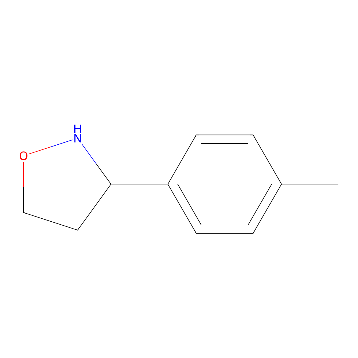 3-(4-Methylphenyl)-1,2-oxazolidine molecular structure, CAS 1780260-31-2