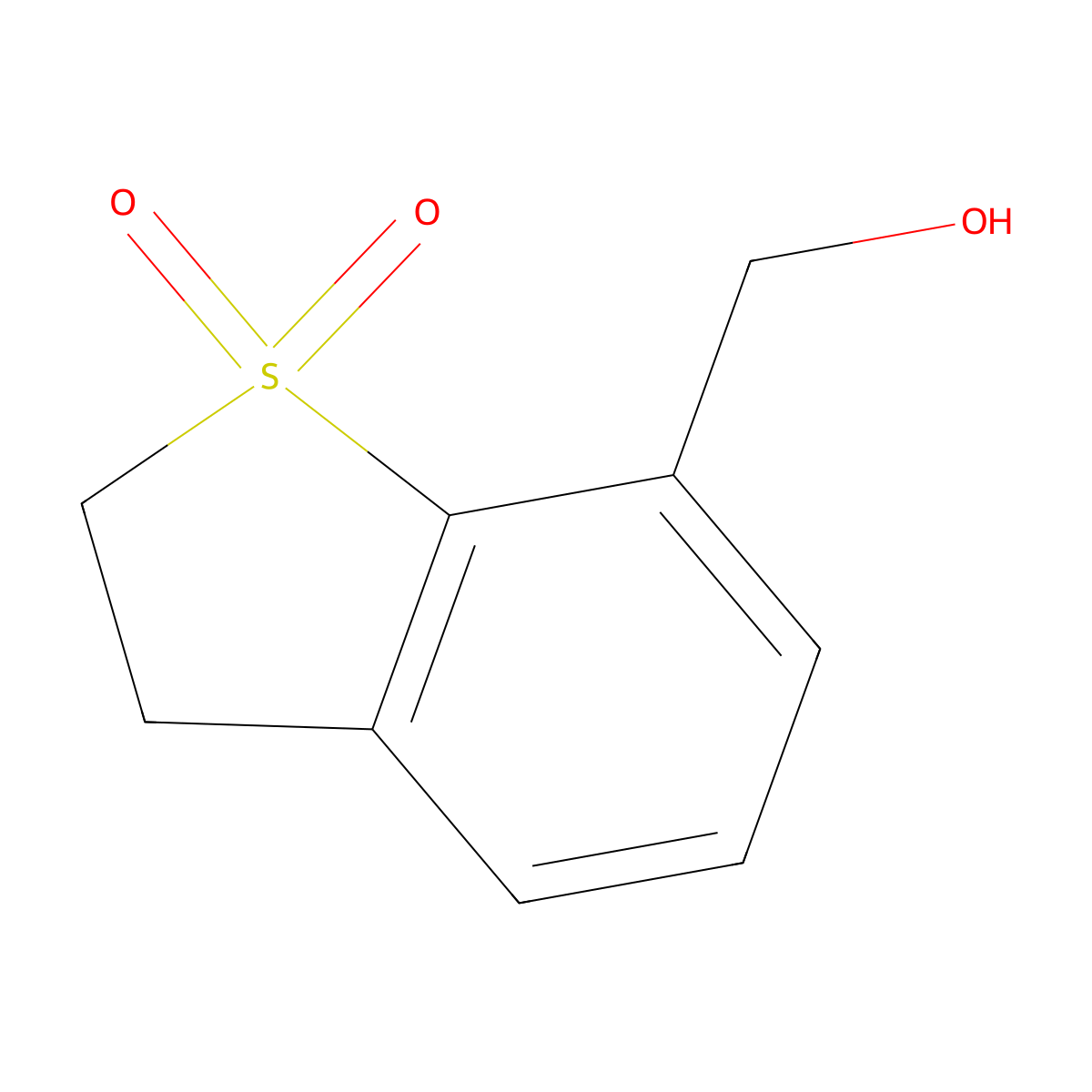 7-(Hydroxymethyl)-2,3-dihydro-1lambda6-benzothiophene-1,1-dione molecular structure, CAS 1780272-59-4