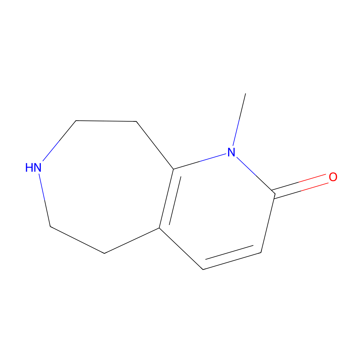 1-methyl-6,7,8,9-tetrahydro-1H-pyrido[2,3-d]azepin-2(5H)-one molecular structure, CAS 1780272-60-7