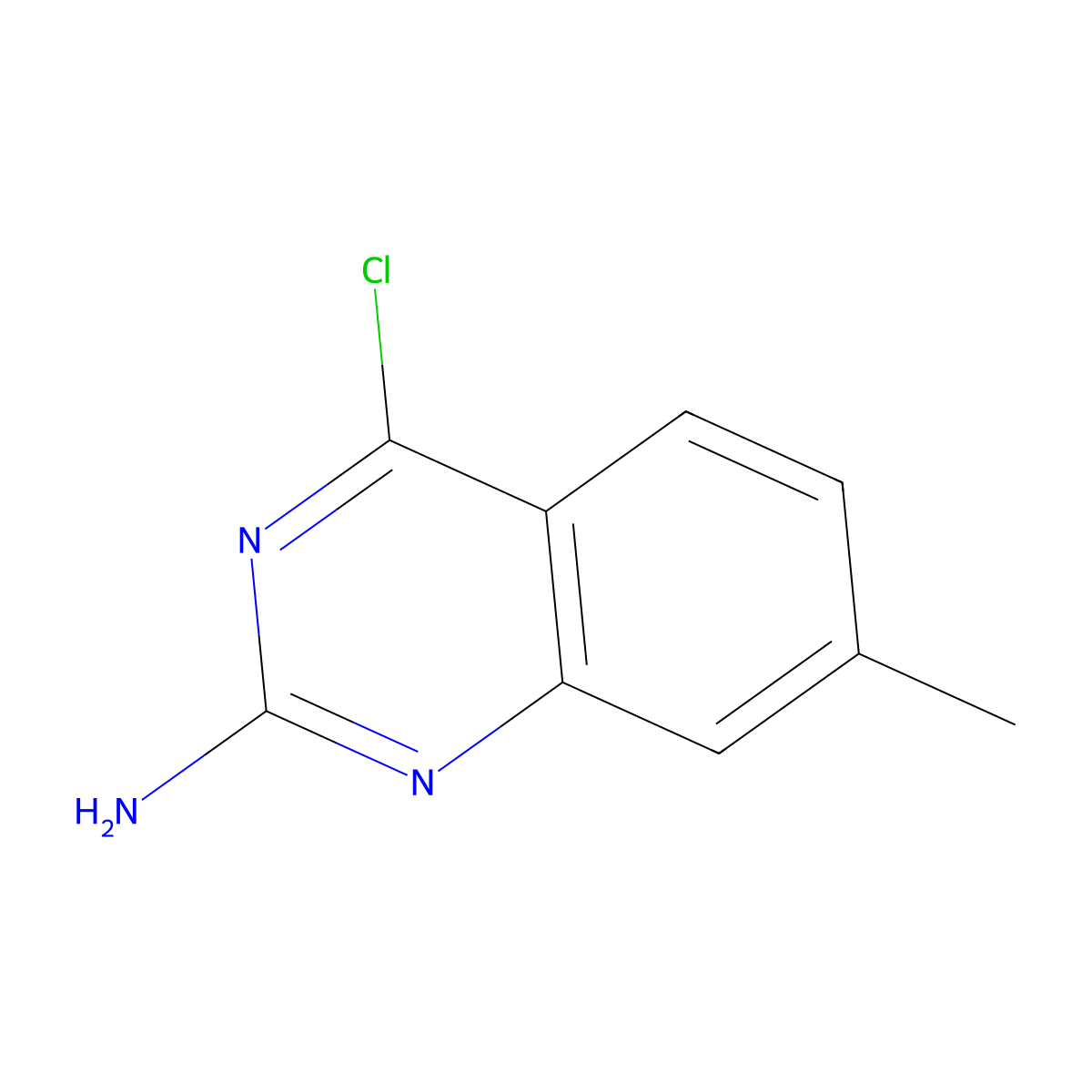4-Chloro-7-methylquinazolin-2-amine molecular structure, CAS 1780280-11-6