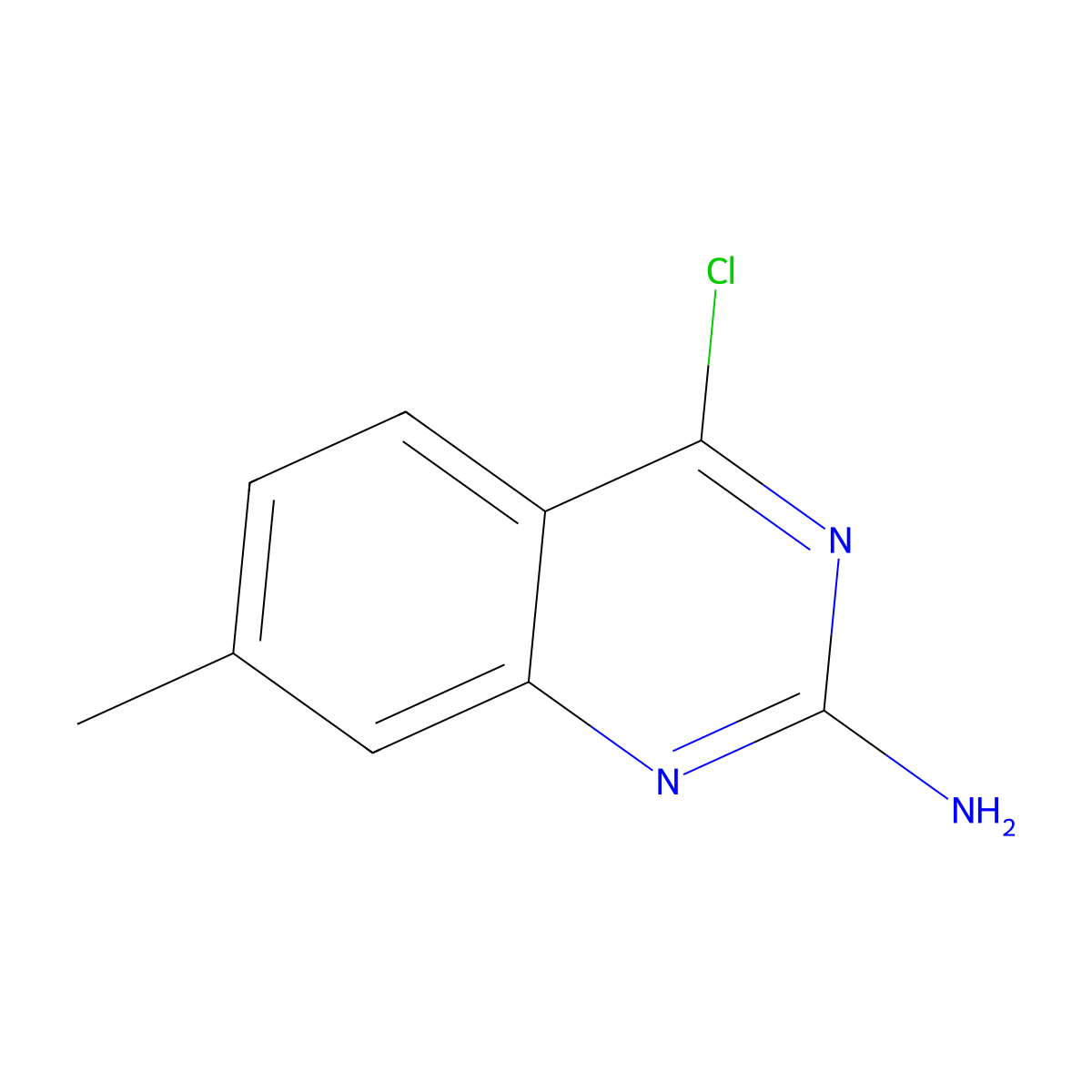 4-Chloro-7-methylquinazolin-2-amine molecular structure, CAS 1780280-11-6