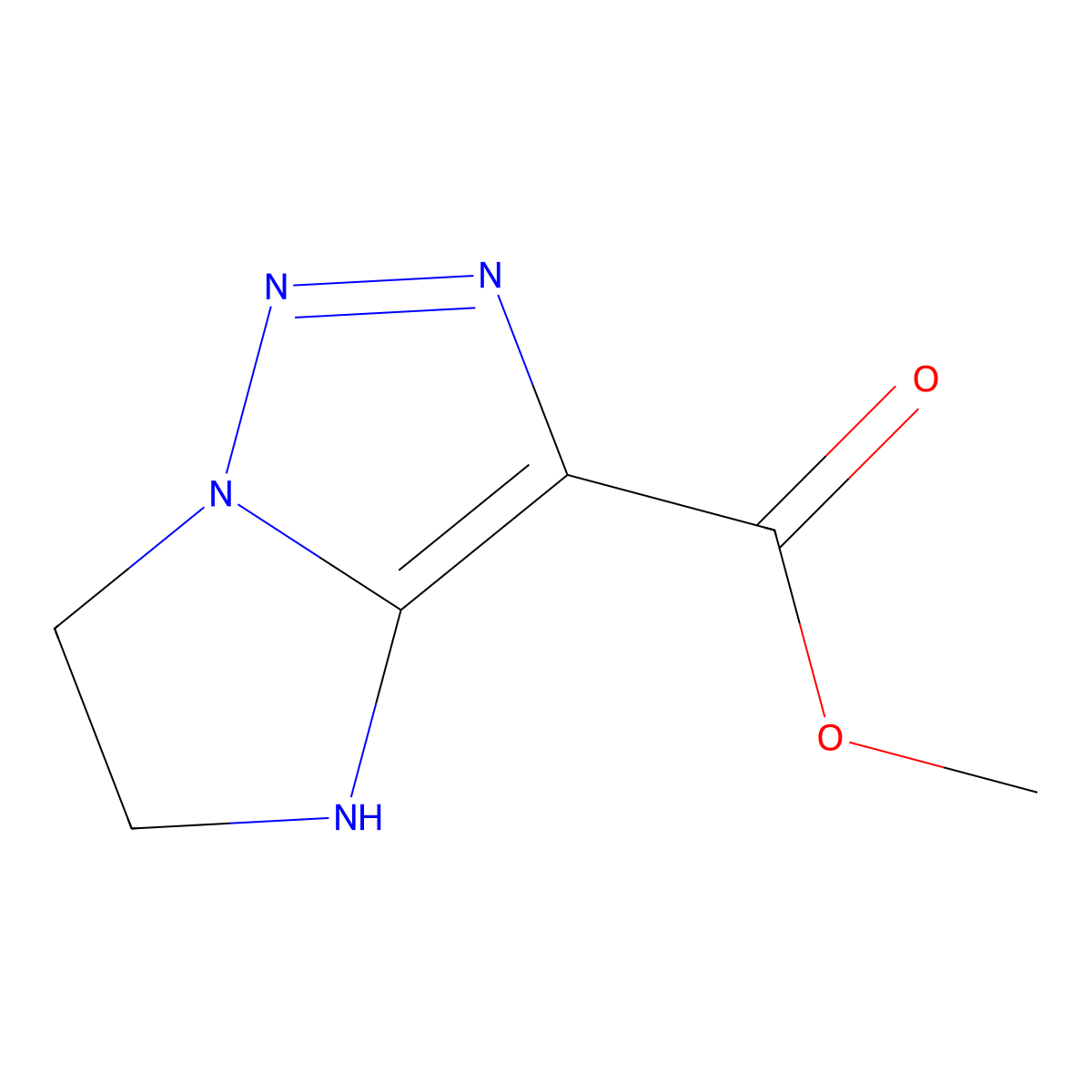 methyl 4H,5H,6H-imidazo[1,2-c][1,2,3]triazole-3-carboxylate molecular structure, CAS 1780281-09-5
