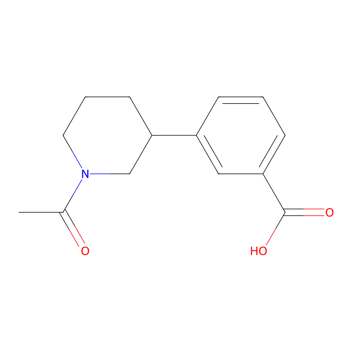 3-(1-Acetylpiperidin-3-yl)benzoic acid molecular structure, CAS 1780288-45-0