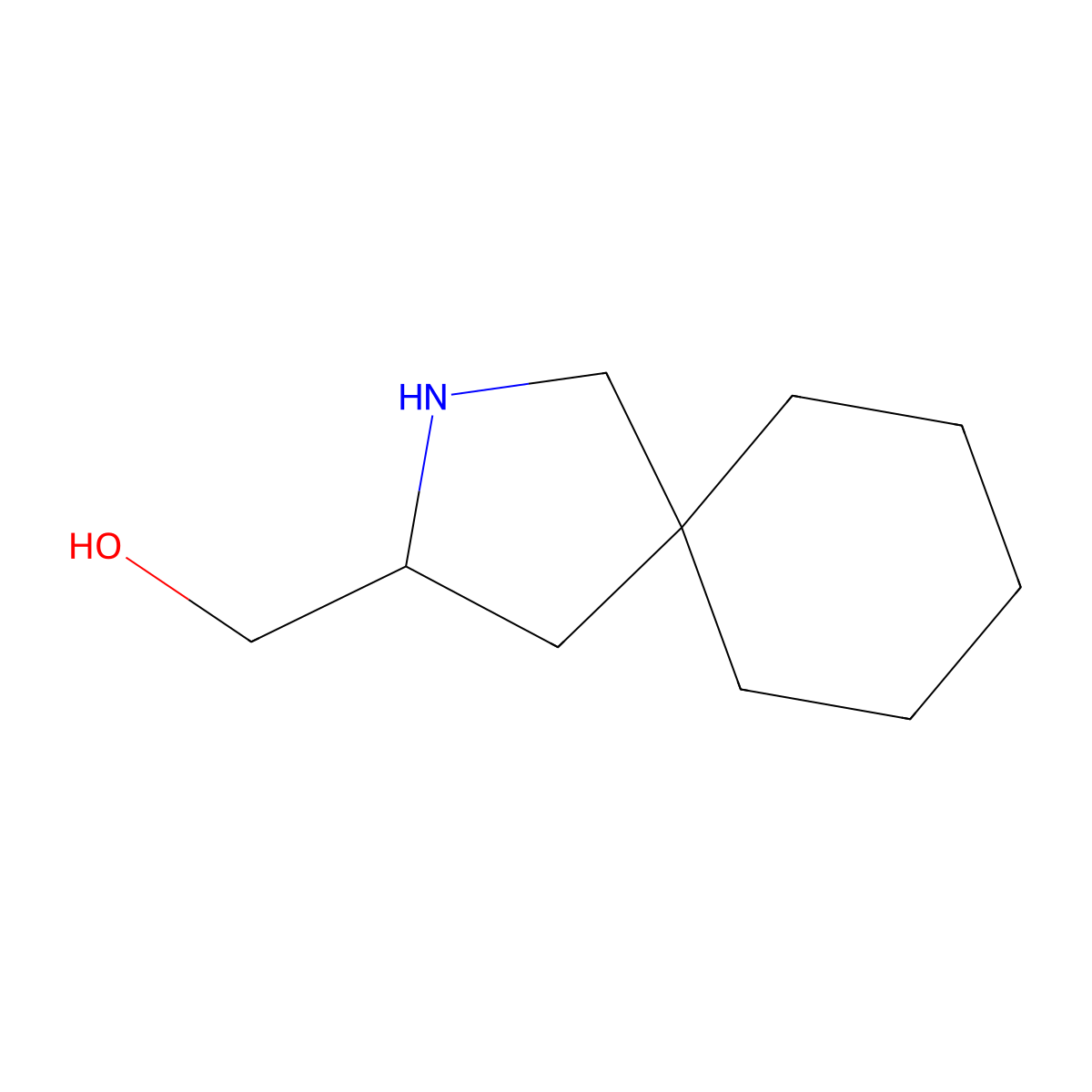 {2-Azaspiro[4.5]decan-3-yl}methanol molecular structure, CAS 1780301-18-9