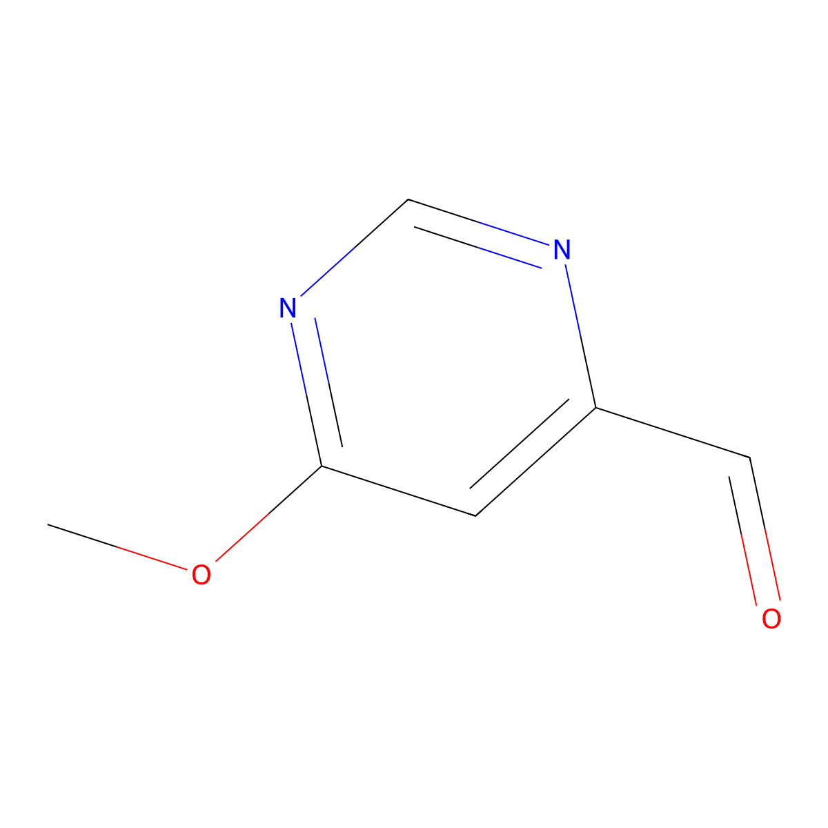 6-Methoxypyrimidine-4-carbaldehyde molecular structure, CAS 1780366-57-5