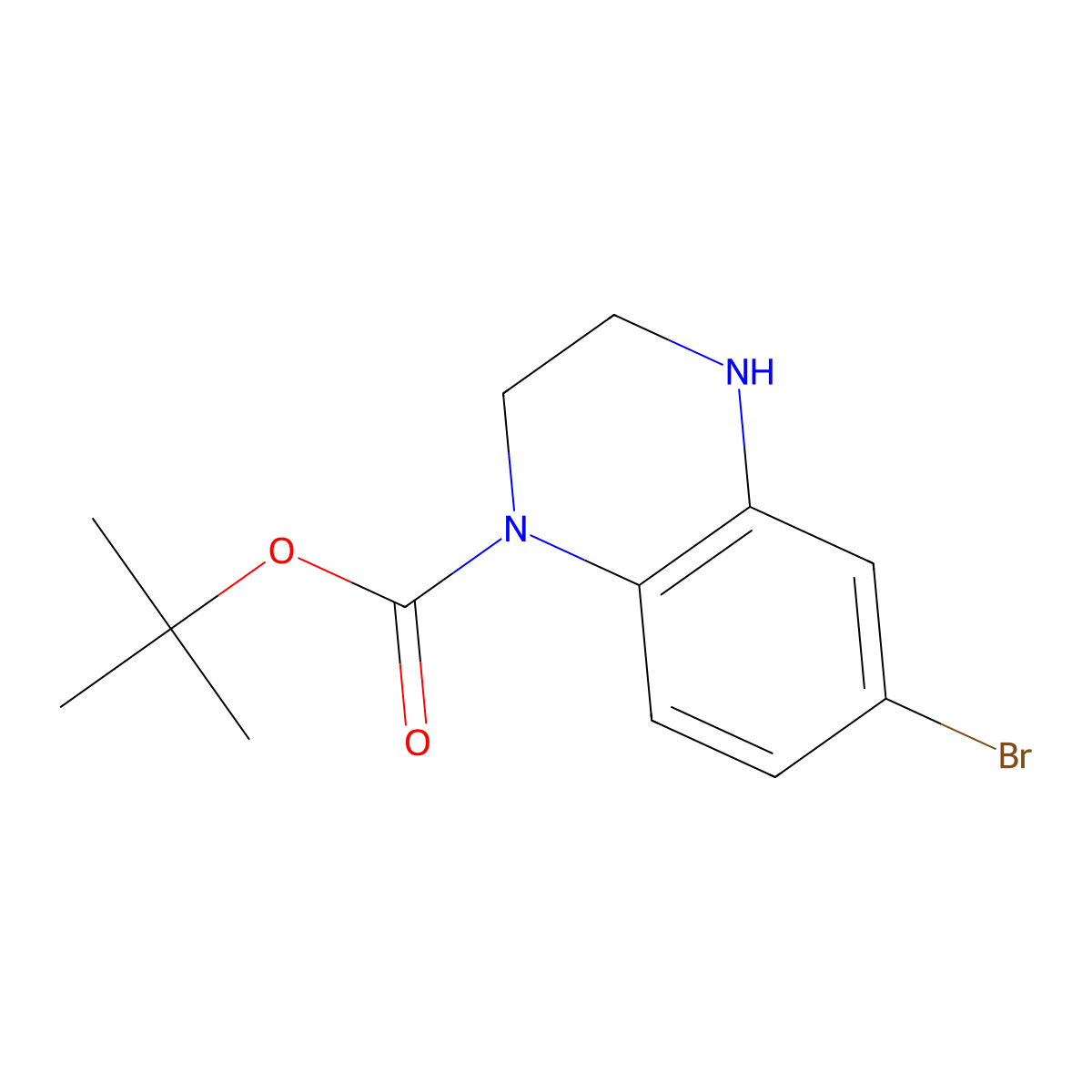 tert-Butyl 6-bromo-3,4-dihydroquinoxaline-1(2H)-carboxylate molecular structure, CAS 1780373-76-3